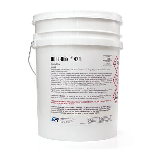 Ultra-Blak 420 – Dung dịch nhuộm đen đồng, đồng thau, đồng đỏ và đồng trắng